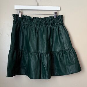 Anthropologie Faux Leather Skirt